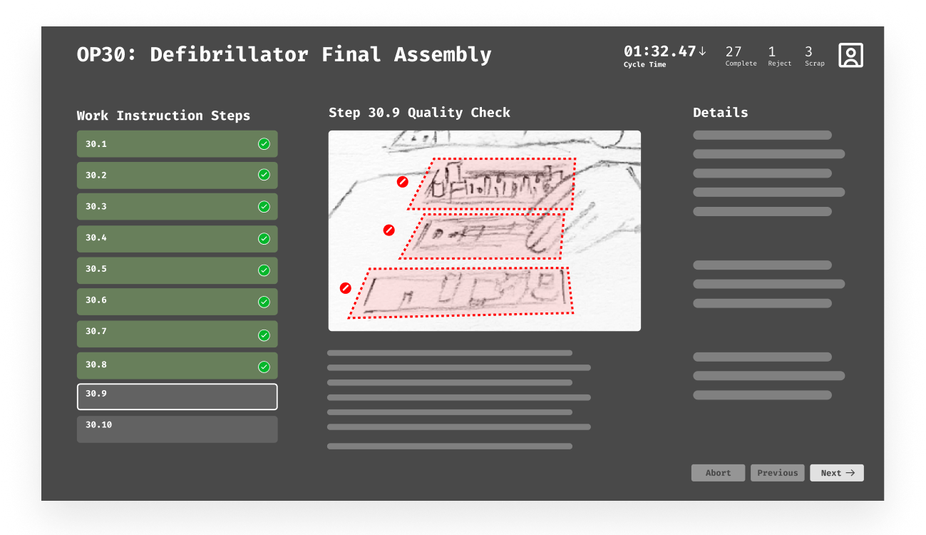 Fault Detection demo screen