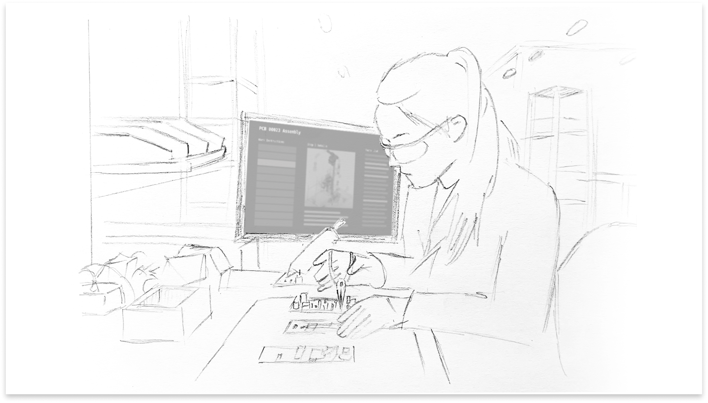 Production Operator Kiosk sketch